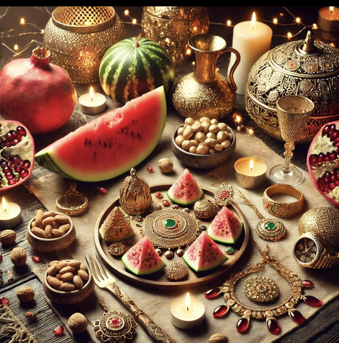 رسم و رسومات شب یلدا ایرانیان و خرید طلای یلدا