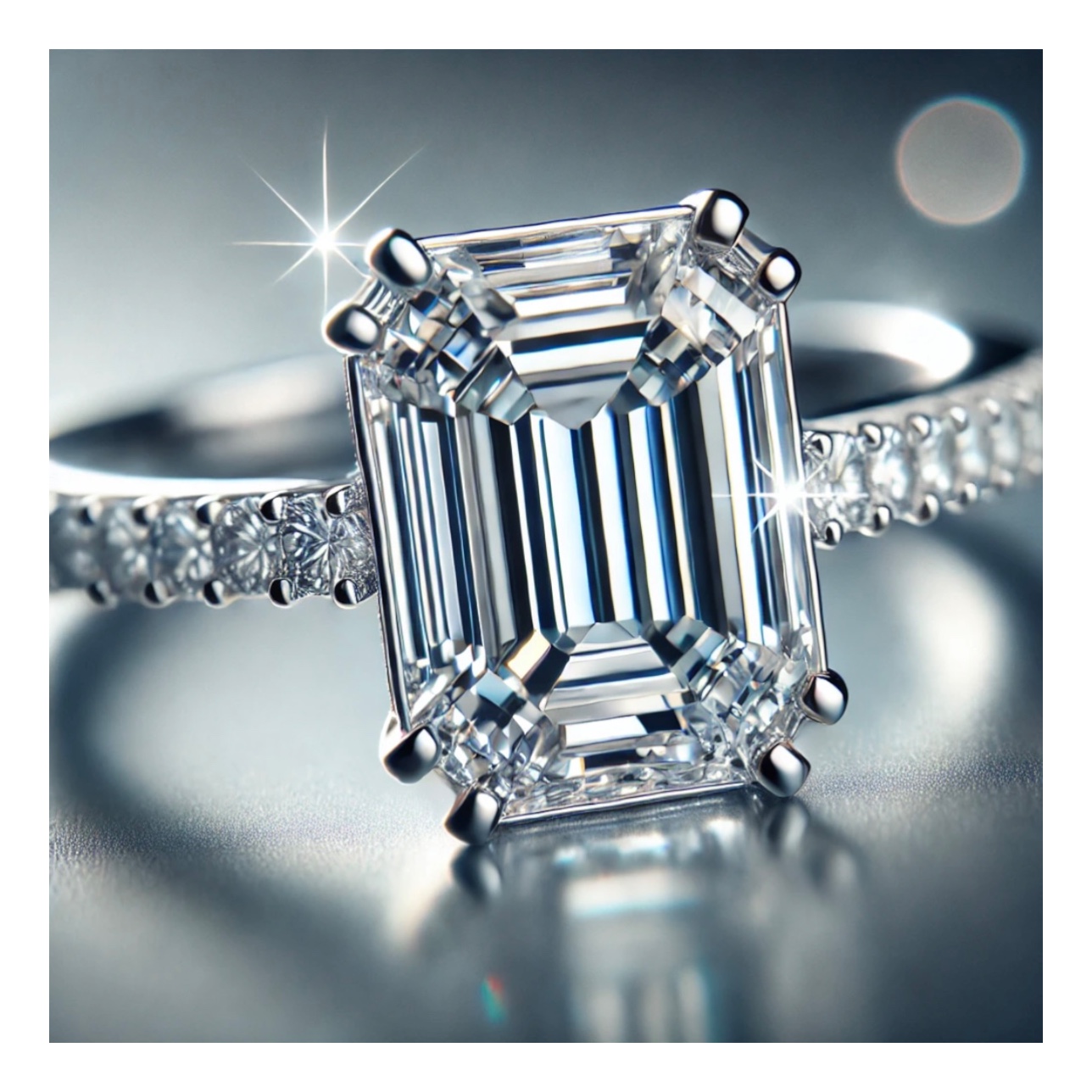 انگشتر برش زمردی (Emerald Cut) – شکوه و ظرافت در طراحی جواهرات