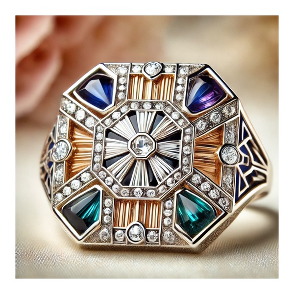 انگشتر آرت دکو (Art Deco)؛ ترکیبی از هنر، ظرافت و تجمل